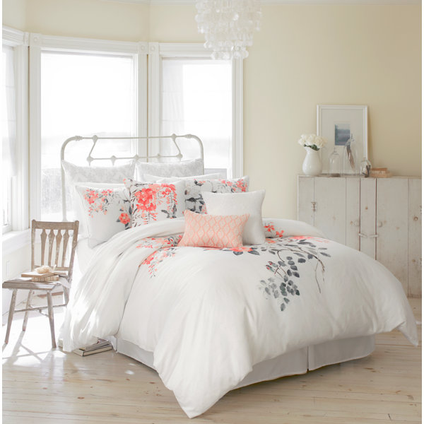 Sanderson Magnolia Blossom 4 Piece Comforter Set Wayfair